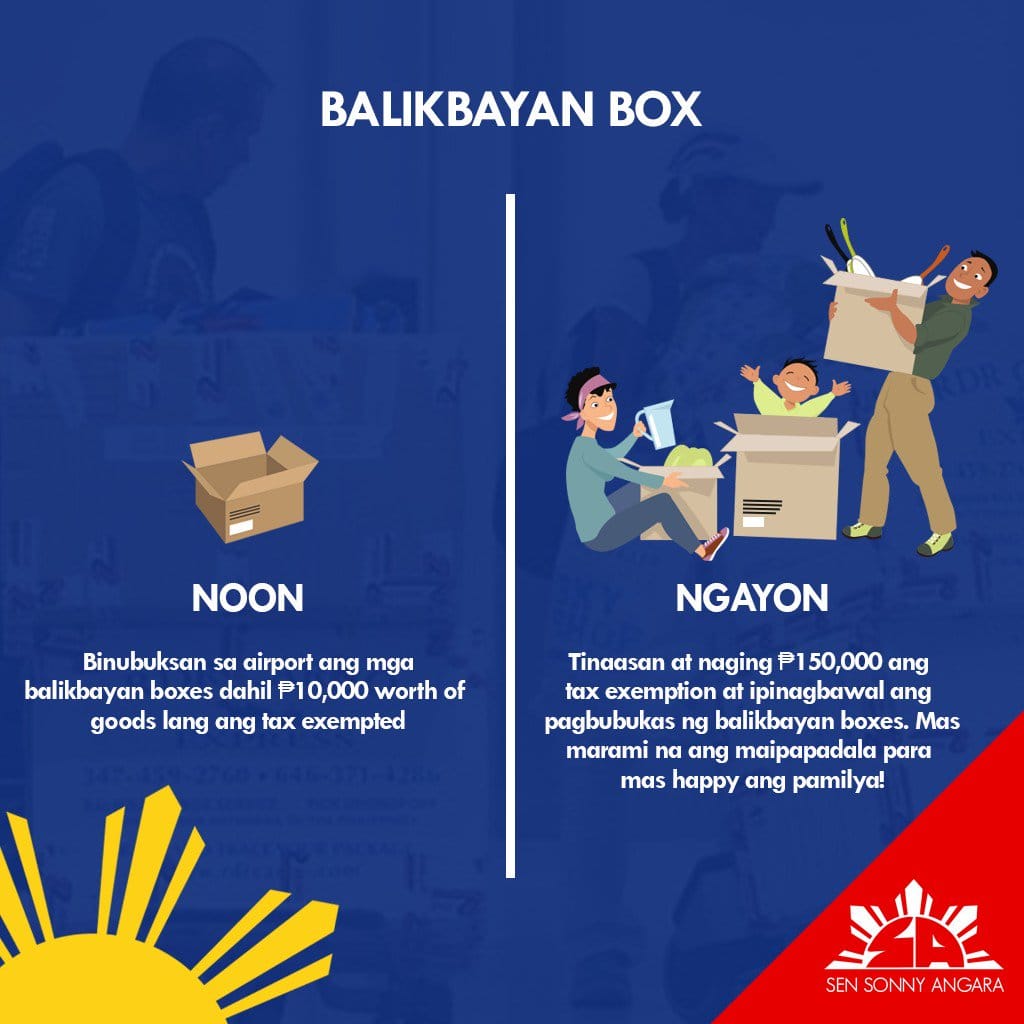 Balikbayan Box Law CMTA